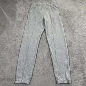 RE/DONE Originals Jogger Adult Size Small Gray French Terry 31" Inseam Ankle Zip